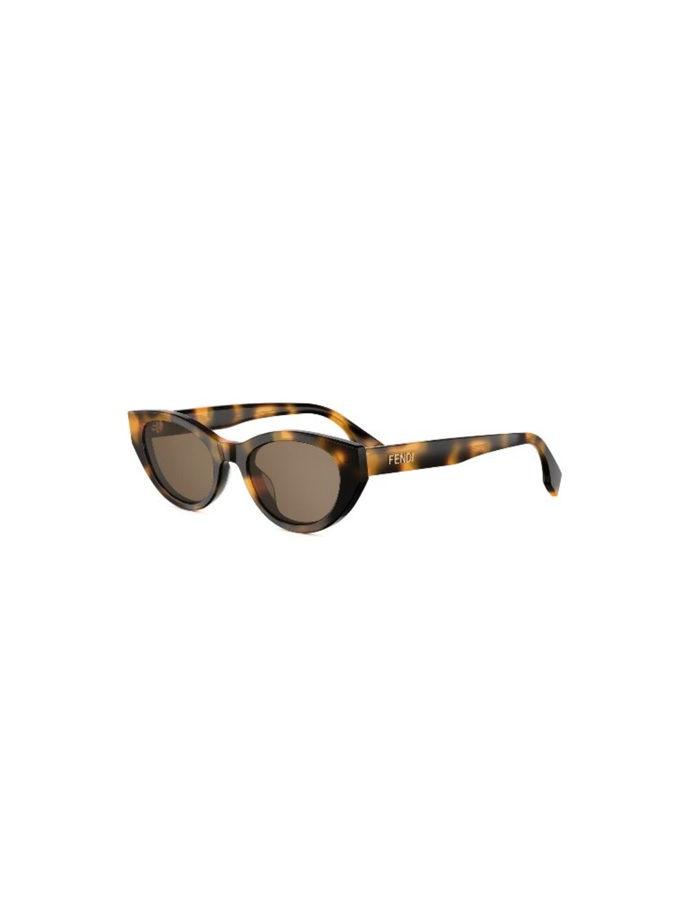 New FENDI Women's Sunglasses Acetate Frame LETTERING FE40209I 52E 51 Havana Oval